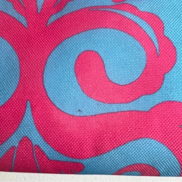 Lily Pulitzer x Estee Lauder Pink Blue Ocean Theme Canvas Beach Tote - Picture 6 of 7